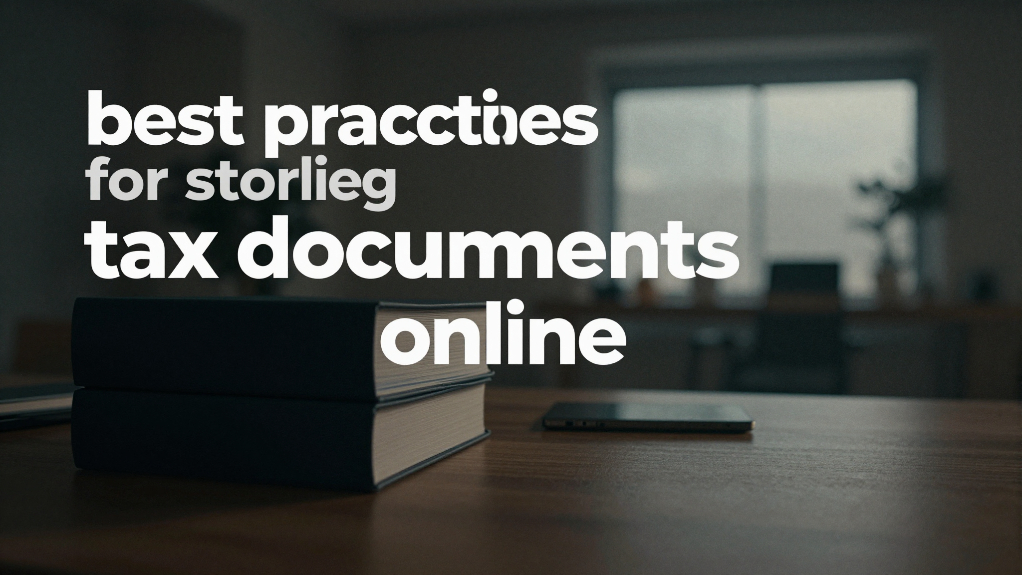 Cover for Best Practices for Storing Tax Documents Online Securely