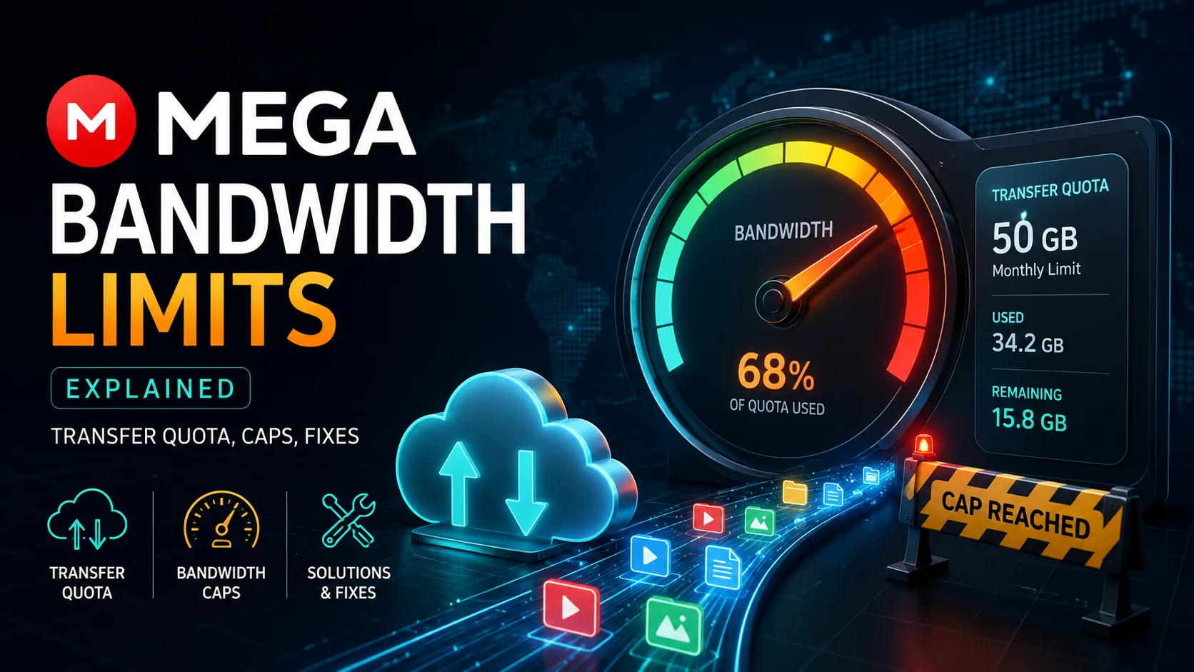MEGA Bandwidth Limits Explained: Transfer Quota, Caps & Fixes on fii.one